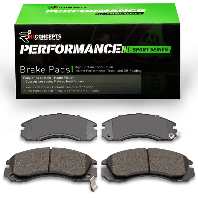 Plymouth Laser Performance Sport Brake Pads - Front - R1 Concepts - R1 Performance Sport - `90-`22